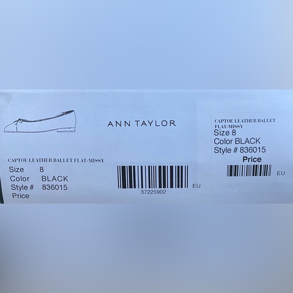 Ann Taylor Black Leather Flats - Picture 4 of 4